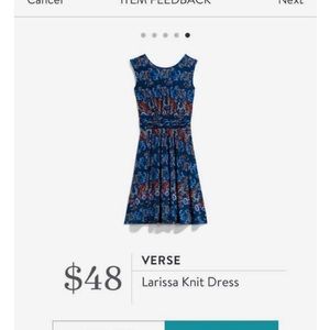 Verse floral knit dress